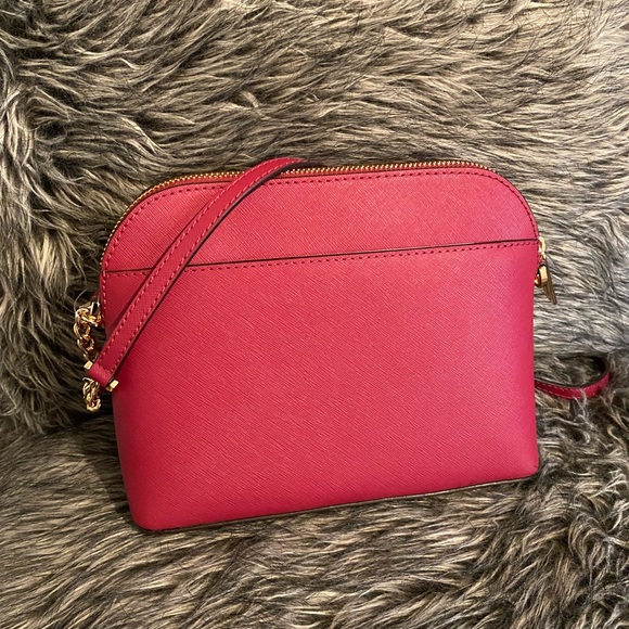 NWT authentic MK leather crossbody dark berry - Picture 6 of 10